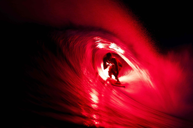 Bruce Irons Lights up with flares